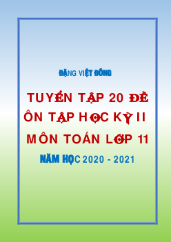 Top 20 đề ôn tập học kỳ 2 Toán 11 năm học 2020 – 2021 – Đặng Việt Đông