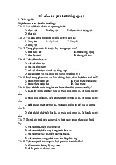 Đề thi giữa học kỳ 2 môn Công nghệ lớp 6 năm học 2024 - 2025 - Đề số 1 | Bộ sách Chân trời sáng tạo