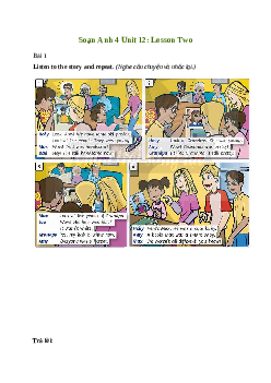 Giải Tiếng Anh lớp 4 Unit 12: Lesson Two | Family and Friends
