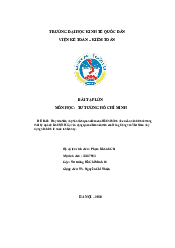 Bài tập lớn Tư tưởng Hồ Chí Minh | Đại học Kinh Tế Quốc Dân