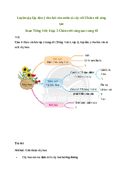 Soạn bài Viết: Luyện tập lập dàn ý cho bài văn miêu tả cây cối - Tiếng Việt 4 Chân trời sáng tạo