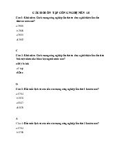 Câu hỏi trắc nghiệm ôn tập môn Công nghệ nề 4.0 | Trường đại học kinh doanh và công nghệ Hà Nội