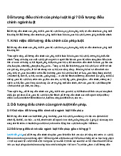 Đối tượng điều chỉnh của pháp luật là gì? Đối tượng điều chỉnh ngành luật