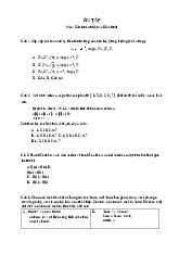 Câu hỏi ôn tập cấu trúc dữ liệu và Giải thuật  | Trường Đại học Thủy Lợi