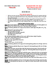 Đề thi tự luận ôn thi cuối kỳ môn an toàn thông tin - Học Viện Kỹ Thuật Mật Mã