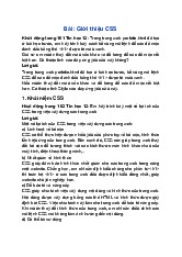 Giải SGK Tin học 12 Chân trời sáng tạo Bài F7: Giới thiệu CSS