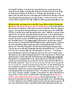 Đề cương ôn tập phần tự luận Tư tưởng Hồ Chí Minh (có đáp án)