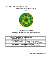 Thực hành đánh giá cảm quan môn Quản lý chất lượng sản phẩm   | Học viện Nông nghiệp Việt Nam