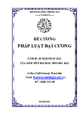 Đề cương pháp luật đại cương | Trường Đại học Thương Mại