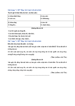 Giải VBT môn Tiếng việt 2 - Phần 1: Ôn tập - Tiết 5, 6 | Kết nối tri thức