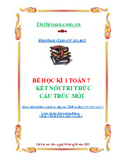 Đề cuối kì 1 toán 7 KNTT cấu trúc mới (3 dạng trắc nghiệm) (1) (2)