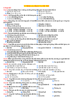 TOP 2000 câu trắc nghiệm Địa lí 12 theo từng mức độ (có đáp án)