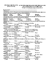 Đề thi thử TN THPT 2023 - Môn Tiếng Anh - Cấu trúc minh họa - Đề 3
