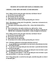 TOP câu hỏi trắc nghiệm ôn tập Môn Chủ nghĩa xã hội khoa học | Trường Đại học Bách khoa - Đại học Quốc gia Thành phố Hồ Chí Minh