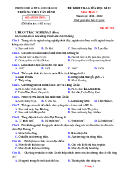 Đề thi giữa HK2 Địa 7 THCS Tân Dĩnh 2021-2022 (có đáp án và ma trận)