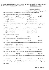Đề giữa học kì 1 Toán 10 năm 2024 – 2025 trường Nguyễn Tất Thành – Hà Nam