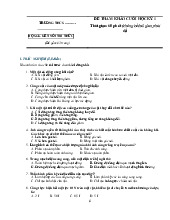 Đề thi học kỳ 1 môn Khoa học tự nhiên lớp 9 năm học 2024 - 2025 - Đề số 4 | Bộ sách Chân trời sáng tạo