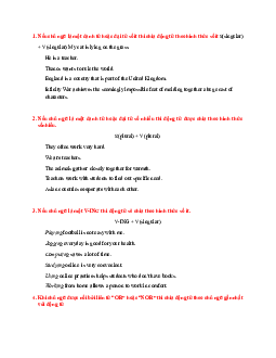 Lý thuyết về sự hoà hợp giữa chủ ngữ và động từ học phần Tiếng anh cơ bản