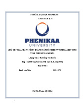 Quá trình hình thành và phát triển văn hoá Việt Nam thời tiền sử và sơ sử | Bài tiểu luận học phần Đại cương văn hóa Việt Nam