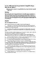 Bài tiểu luận Mối quan hệ quy hoạch sử dụng đất với ngành khác môn Quy hoạch sử dụng và bảo tồn tài nguyên | Đại học Kinh tế Quốc Dân