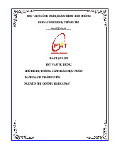 Bài Tập Lớn Về Hệ Thống Cảnh Báo Mực Nước | Iot và ứng dụng | Học viện Công nghệ Bưu chính Viễn thông