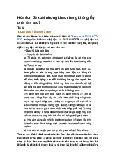 Hóa đơn đã xuất nhưng khách hàng không lấy phải làm sao?