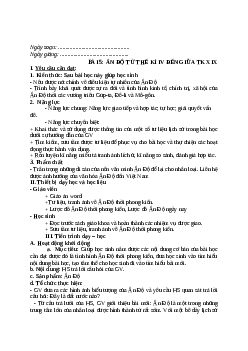 Giáo án Bài 5: Ấn Độ từ thế kỉ IV đến giữa thế kỉ XIX Lịch sử 7 | Kết nối tri thức
