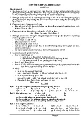 Chuyên Đề Phương Trình Bậc Nhất Một Ẩn Đại Số Lớp 8