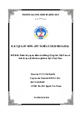 Trình bày quan điểm của Đảng Cộng Sản Việt Nam về thời kì quá độ lên chủ nghĩa xã hội ở Việt Nam | Bài tập lớn môn Chủ nghĩa xã hội Neu