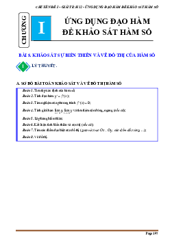 Tài liệu chuyên đề khảo sát sự biến thiên và vẽ đồ thị của hàm số