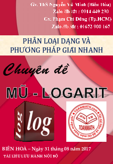 Phân loại dạng và phương pháp giải nhanh chuyên đề mũ và logarit – Nguyễn Vũ Minh