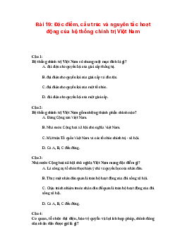 Trắc nghiệm Kinh tế và Pháp luật 10 Bài 19 | Kết nối tri thức