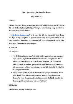Vẻ đẹp của sông Hương qua Ai đã đặt tên cho dòng sông | Văn mẫu 11 Chân trời sáng tạo