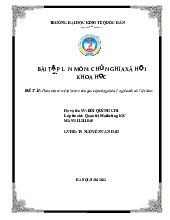 Phân tích sứ mệnh lịch sử của giai cấp công nhân. Ý nghĩa đối với Việt Nam | Bài tập lớn môn Chủ nghĩa xã hội Neu
