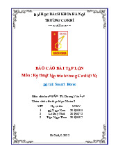 Báo cáo bài tập lớn cuối kỳ - Đề tài Smart Home môn Kỹ thuật cơ điện tử | Trường Đại học Bách Khoa Hà Nội