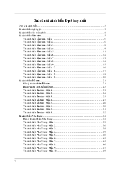 Tả cảnh biển (Sơ đồ tư duy) | Tập làm văn lớp 5