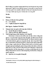 Bài tập nhóm: Phân tích quyền sử dụng đất theo quy định pháp luật Việt Nam môn Luật đất đai | Trường Đại học Luật Hà Nội