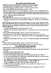 Tổng hợp kiến thức E-Learning và Internet môn Internet và E-learning | Trường Đại Học Thái Nguyên
