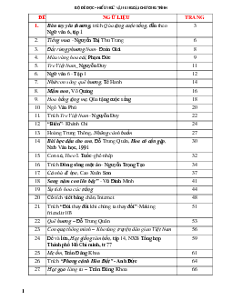 Chuyên đề đọc hiểu văn 6