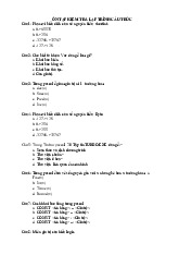 Câu hỏi ôn tập kiểm tra lập trình cấu trúc môn Công nghệ thông tin  | Trường đại học kinh doanh và công nghệ Hà Nội
