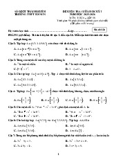 Đề giữa học kỳ 1 Toán 10 năm 2025 – 2026 trường THPT Edison – Thái Nguyên