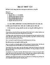 Nước Lưu Vực Sông Mã và Tài Nguyên Nước | Môn Địa lý thủy văn - Đại học Kinh Tế Quốc Dân