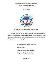 ĐỀ BÀI: Anh, chị hãy tìm hiểu và phân tích quan điểm của Hồ Chí Minh về cơ cấu nền kinh tế nước ta trong thời kỳ quá độ lên CNXH? môn Tư tưởng Hồ Chí Minh  | Trường Đại học Kinh tế Quốc dân
