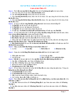 Bài tập trắc nghiệm môn vật lý 9 Bài 21 Nam châm vĩnh cửu (có đáp án)
