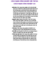 Cách Mạng Công Nghiệp 4.0: Xu Hướng, Tác Động và Thách Thức