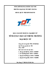 Tổng quan về Bán lẻ trong Thương mại Điện tử | Thương mại điện tử | Đại học Tôn Đức Thắng