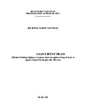 Tài liệu Bồi Dưỡng Nghề Nghiệp Sư Phạm | Môn Giao tiếp sư phạm - Đại học Sư phạm Hà Nội 2