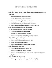 Đề cương môn Pháp luật đại cương - Trường Đại học lao động -  xã hội.