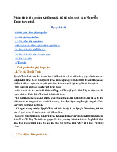 Phân tích tác phẩm Chữ người tử tù của nhà văn Nguyễn Tuân hay nhất