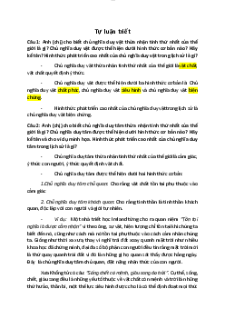 Đề cương câu hỏi ôn tập tự luận Triết học Mác Lênin (có đáp án)